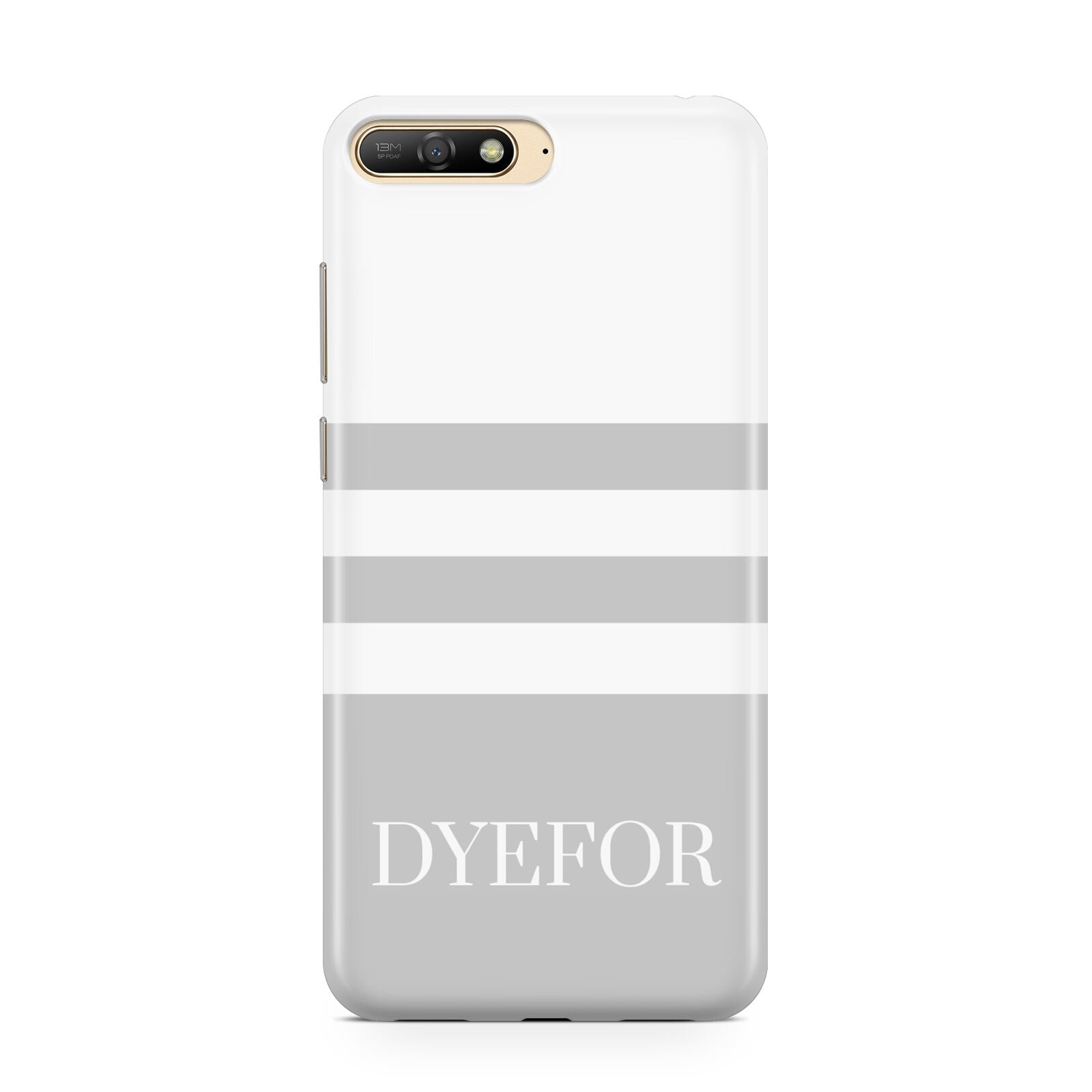 Stripes Personalised Name Huawei Y6 2018