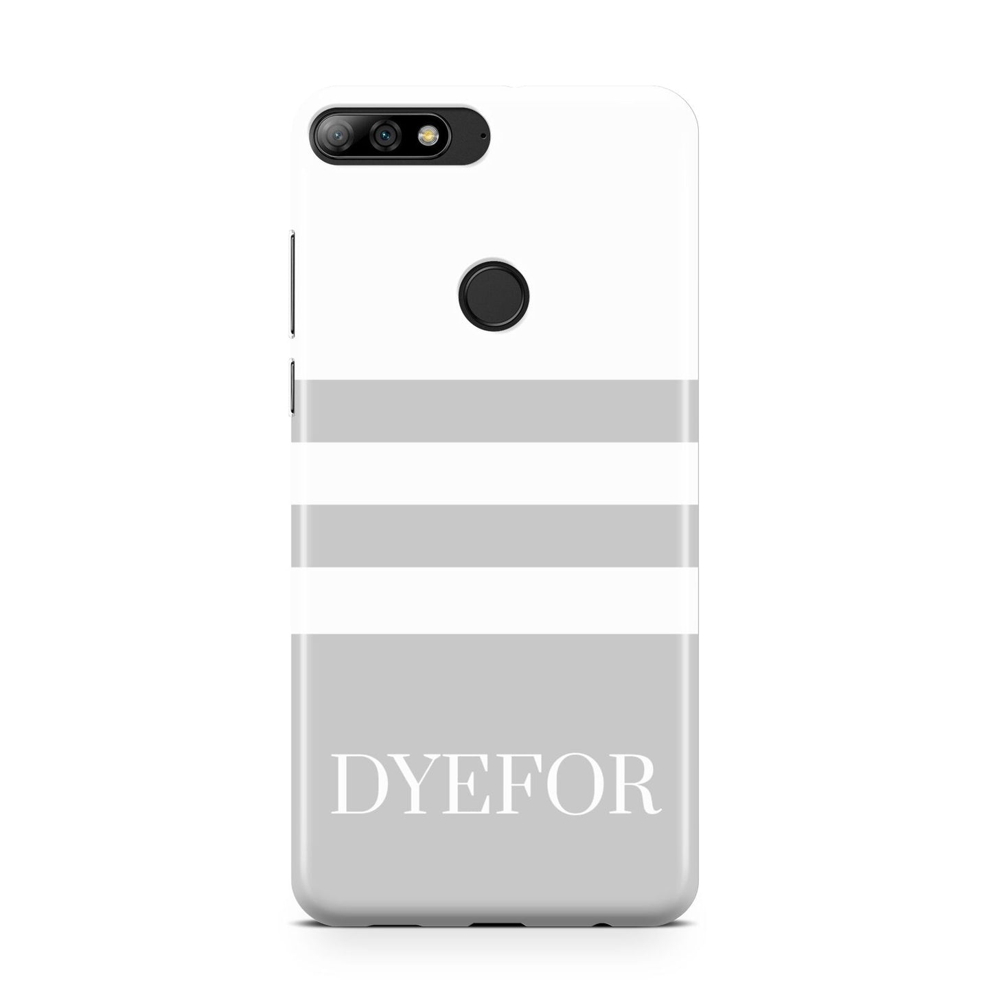 Stripes Personalised Name Huawei Y7 2018
