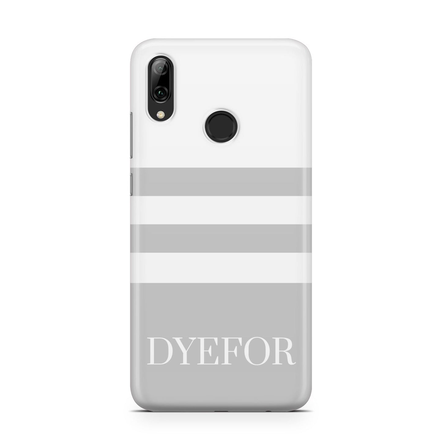 Stripes Personalised Name Huawei Y7 2019