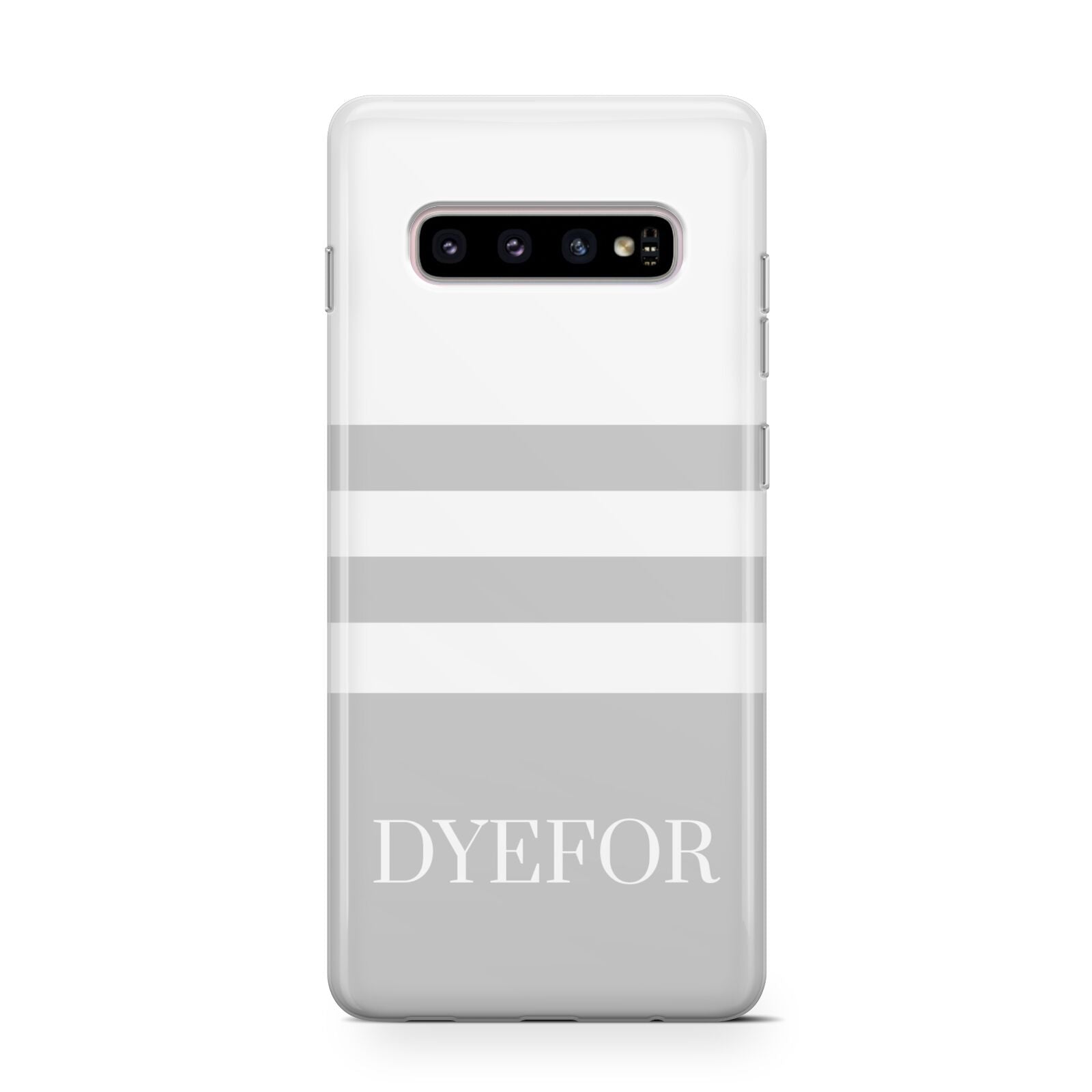 Stripes Personalised Name Protective Samsung Galaxy Case