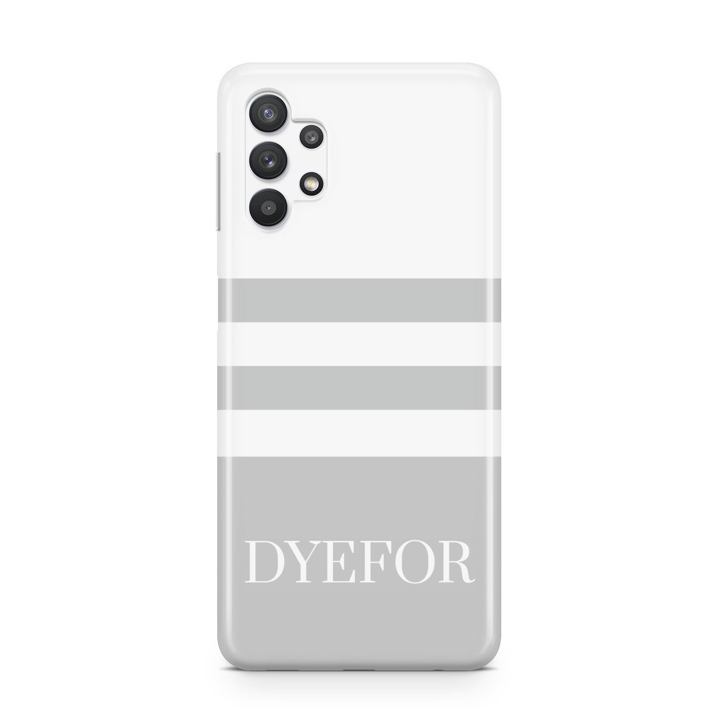 Stripes Personalised Name Samsung A32 5G Case