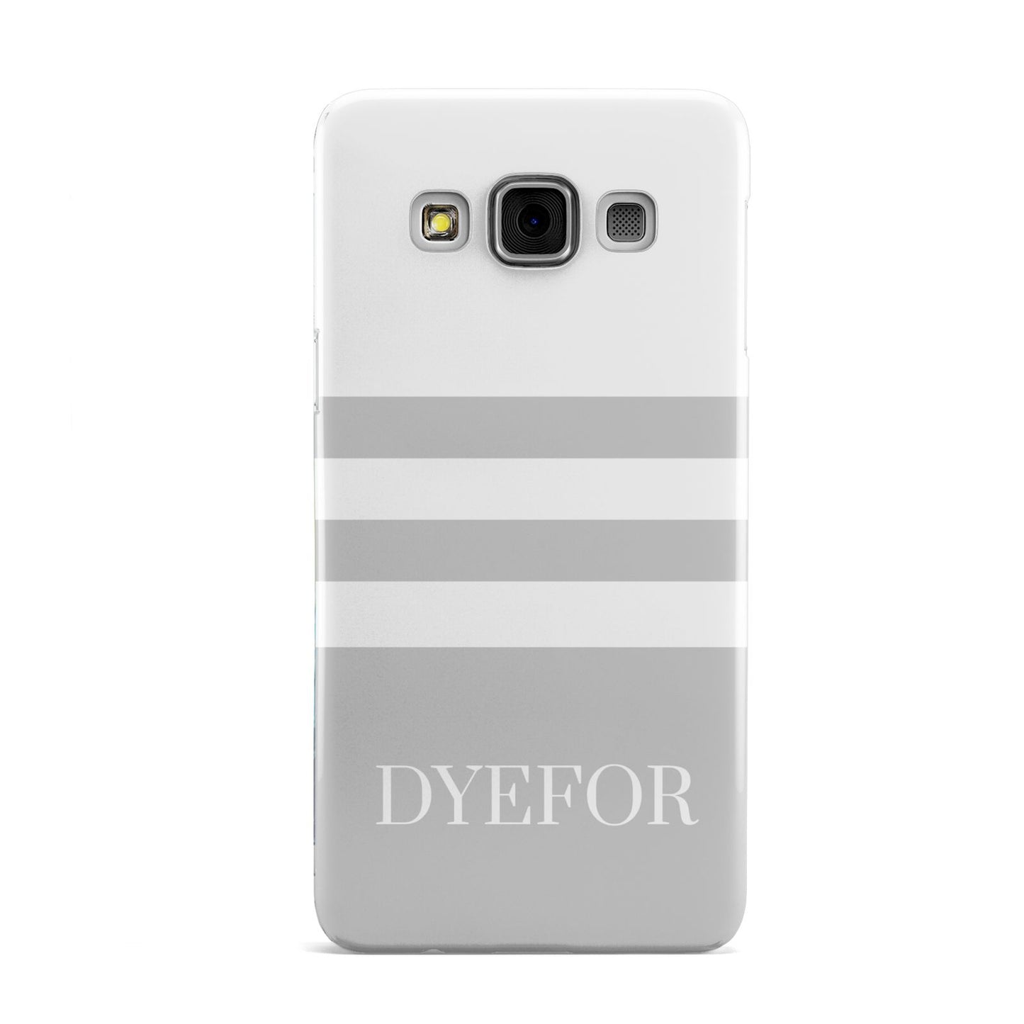 Stripes Personalised Name Samsung Galaxy A3 Case