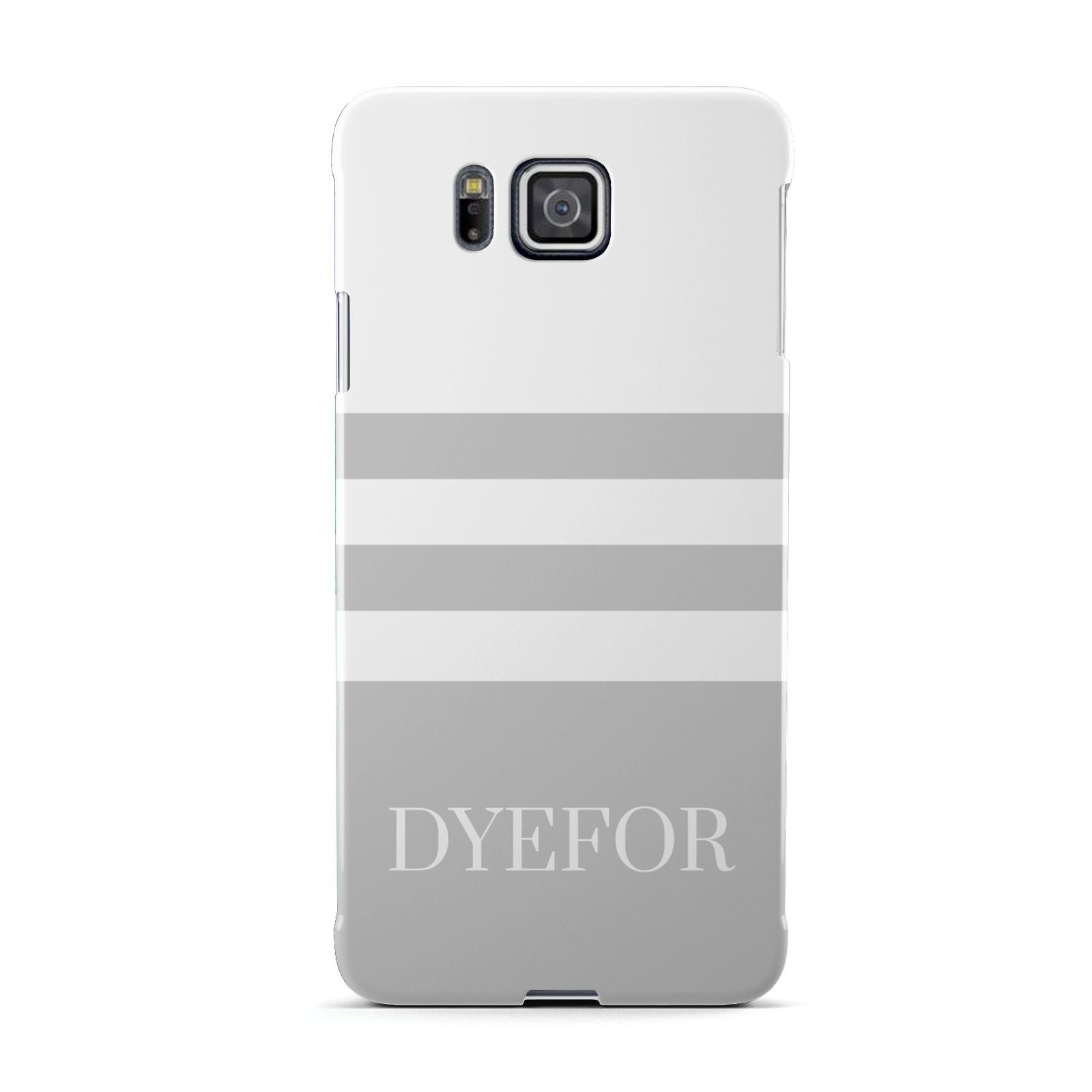 Stripes Personalised Name Samsung Galaxy Alpha Case