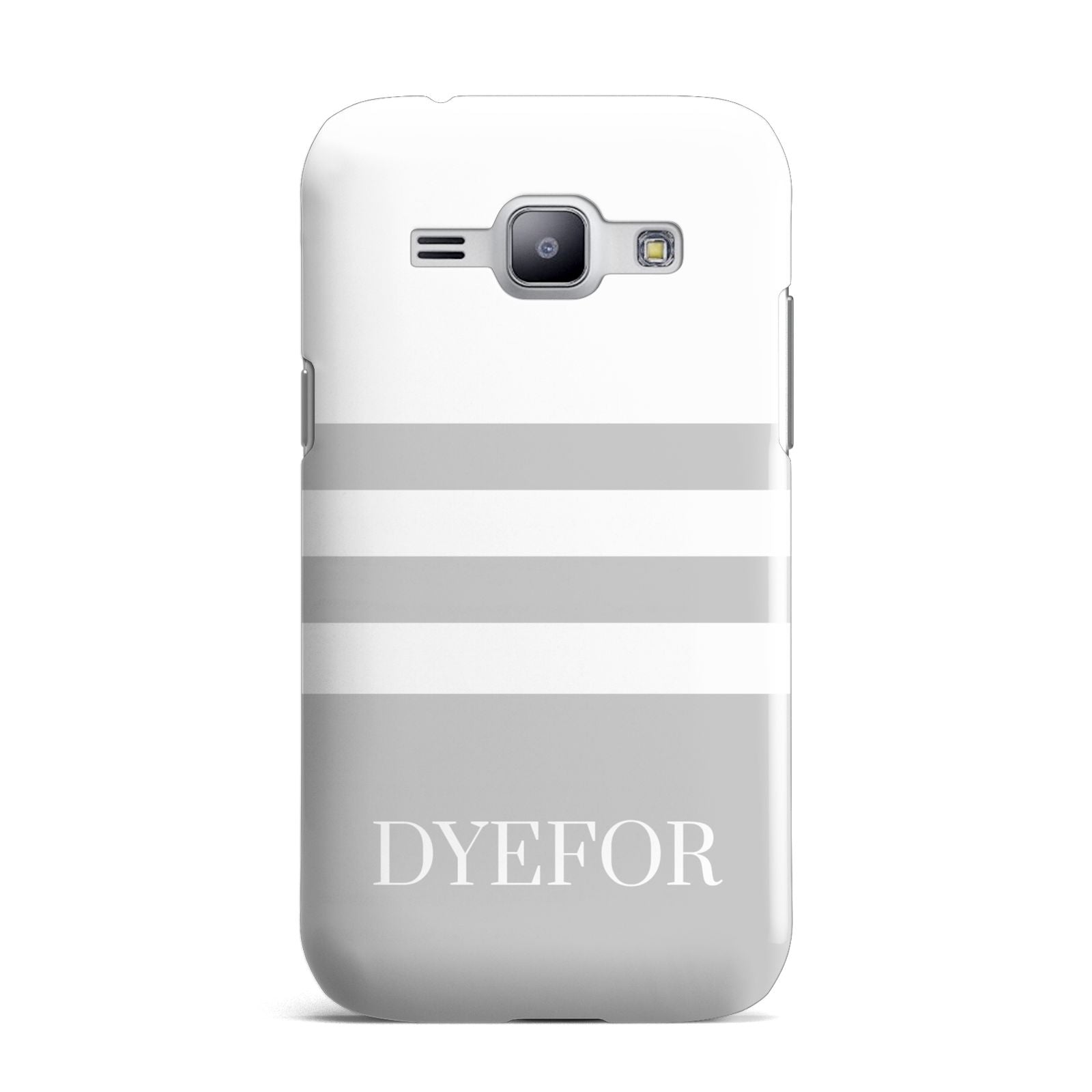 Stripes Personalised Name Samsung Galaxy J1 2015 Case