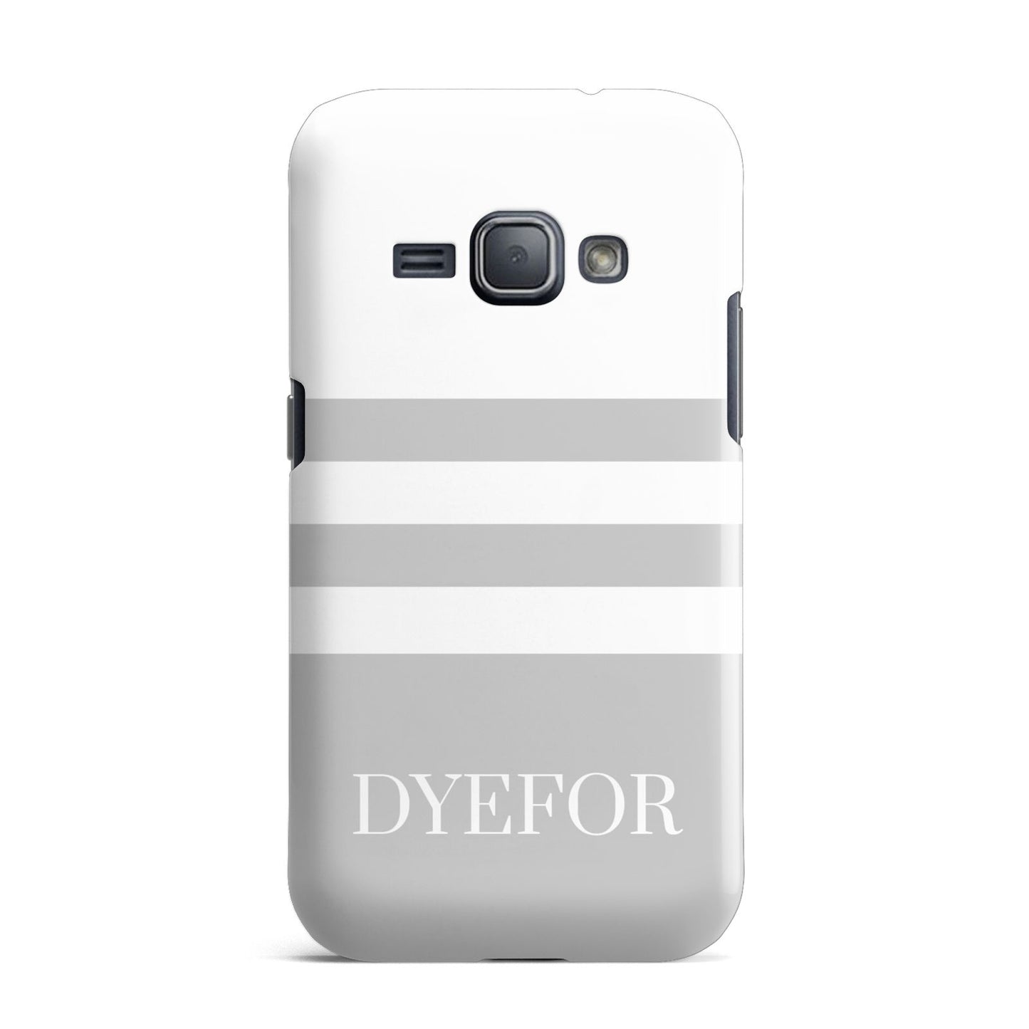 Stripes Personalised Name Samsung Galaxy J1 2016 Case