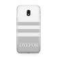 Stripes Personalised Name Samsung Galaxy J3 2017 Case