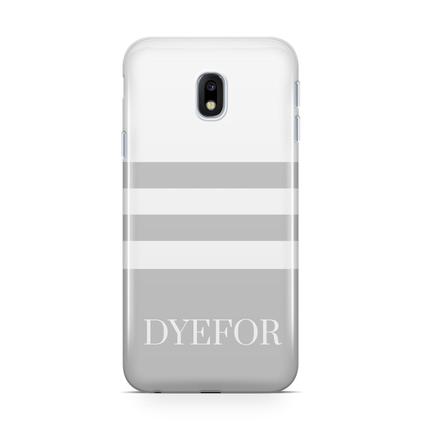 Stripes Personalised Name Samsung Galaxy J3 2017 Case