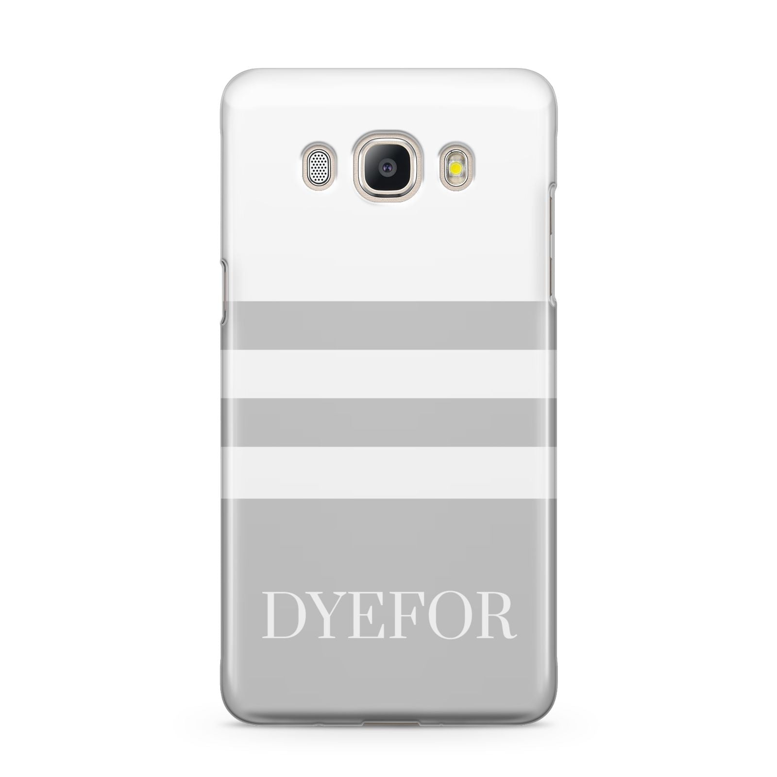 Stripes Personalised Name Samsung Galaxy J5 2016 Case