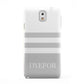 Stripes Personalised Name Samsung Galaxy Note 3 Case