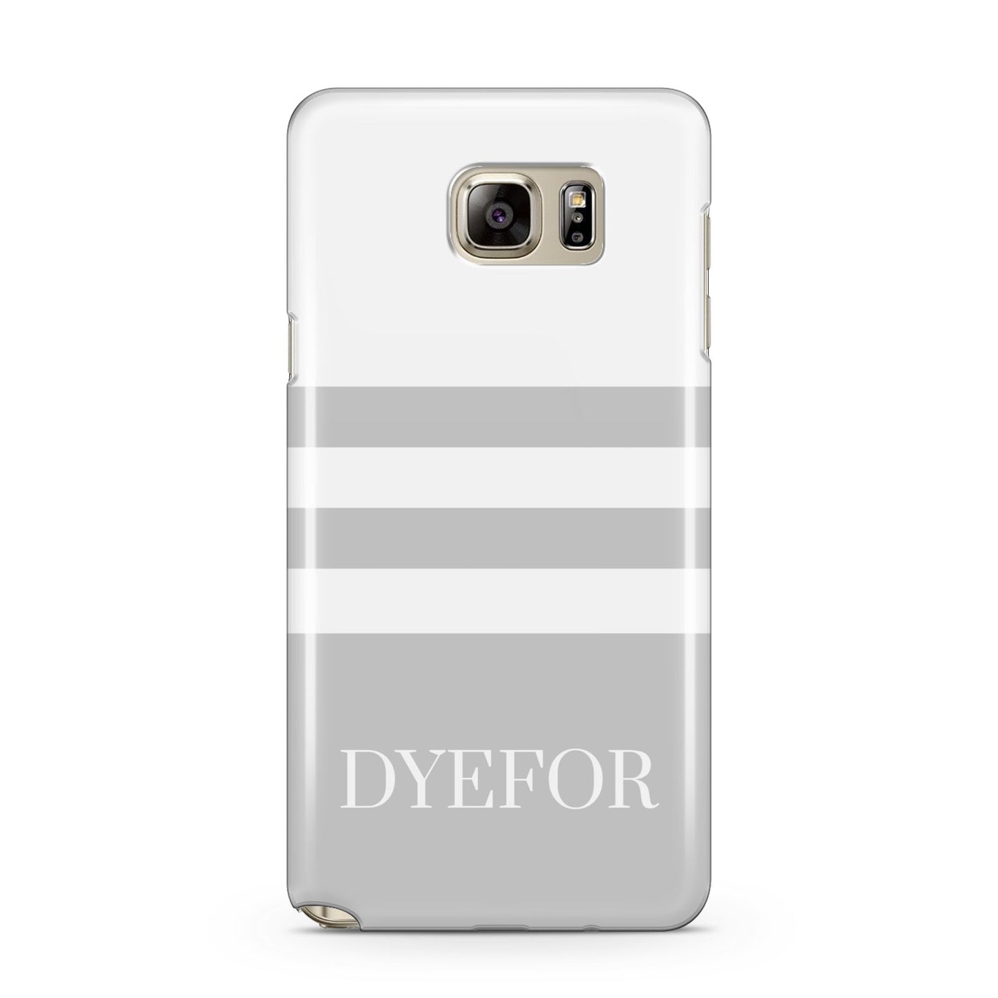 Stripes Personalised Name Samsung Galaxy Note 5 Case