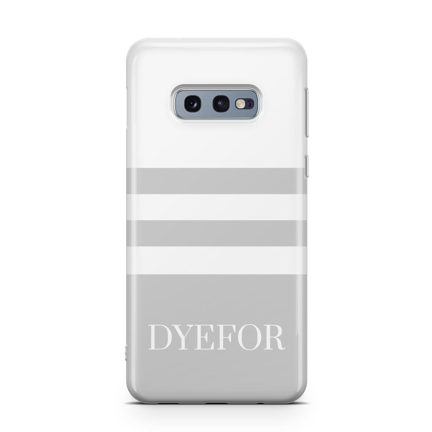 Stripes Personalised Name Samsung Galaxy S10E Case