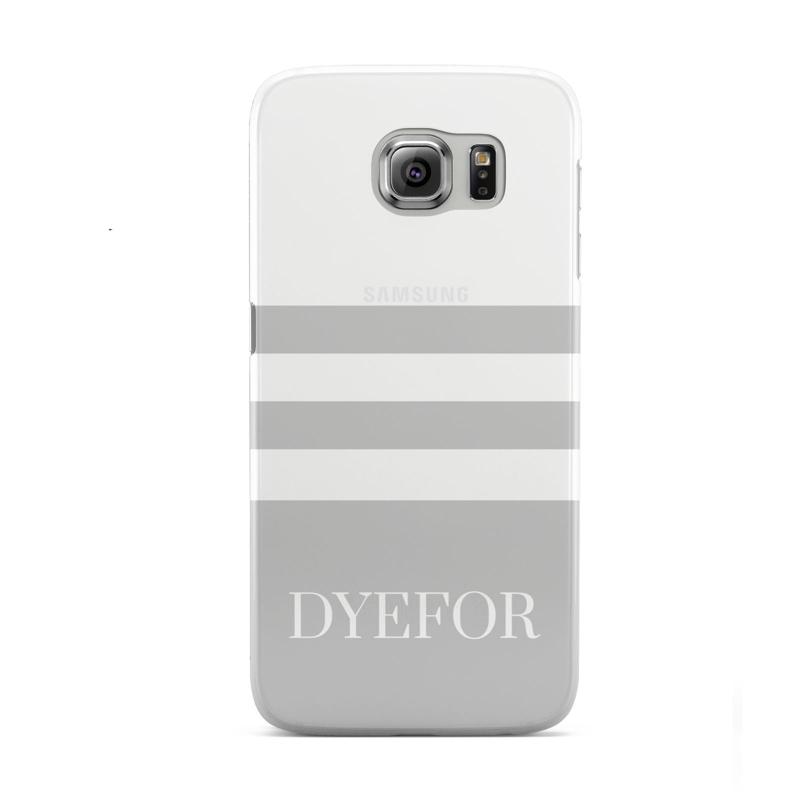 Stripes Personalised Name Samsung Galaxy S6 Case