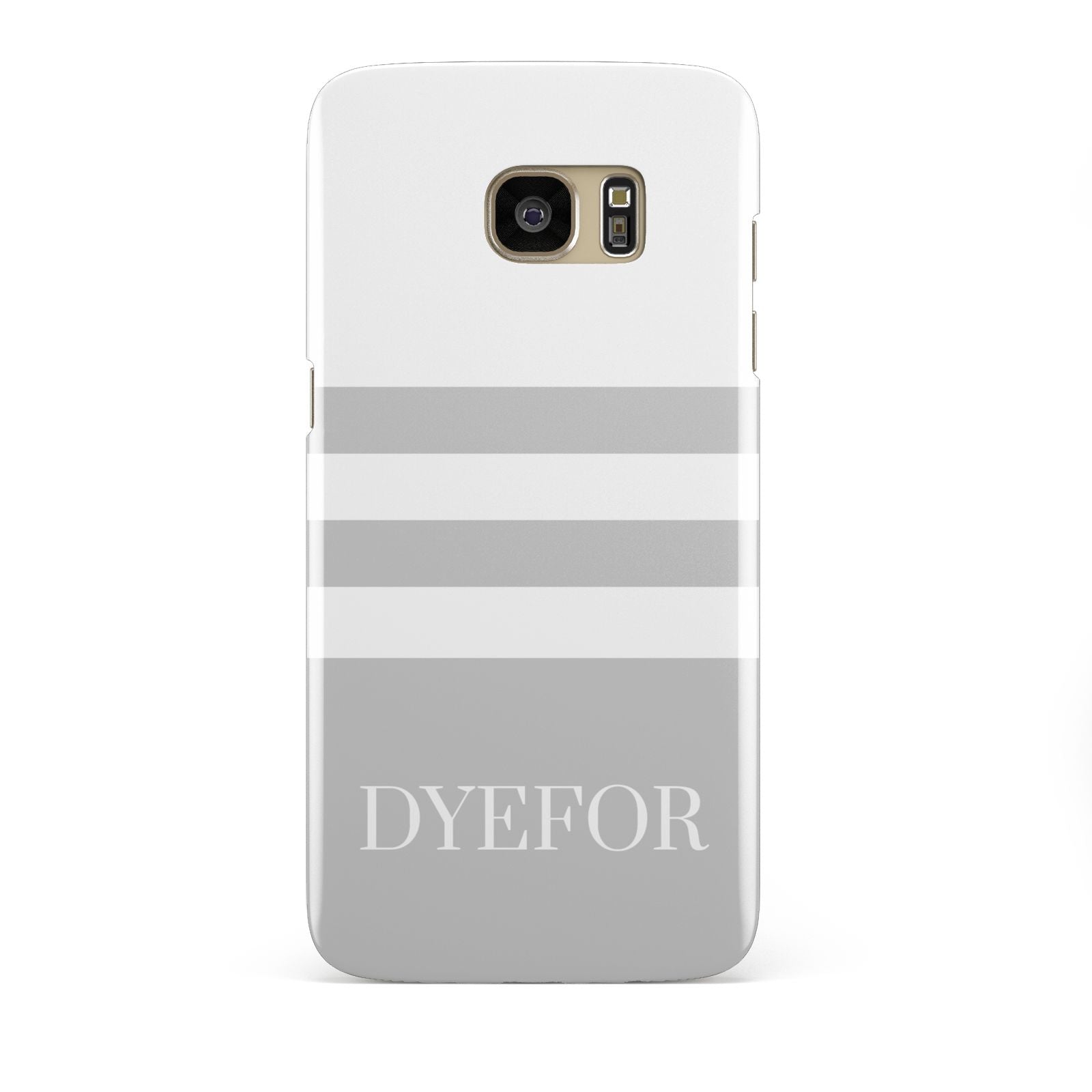 Stripes Personalised Name Samsung Galaxy S7 Edge Case