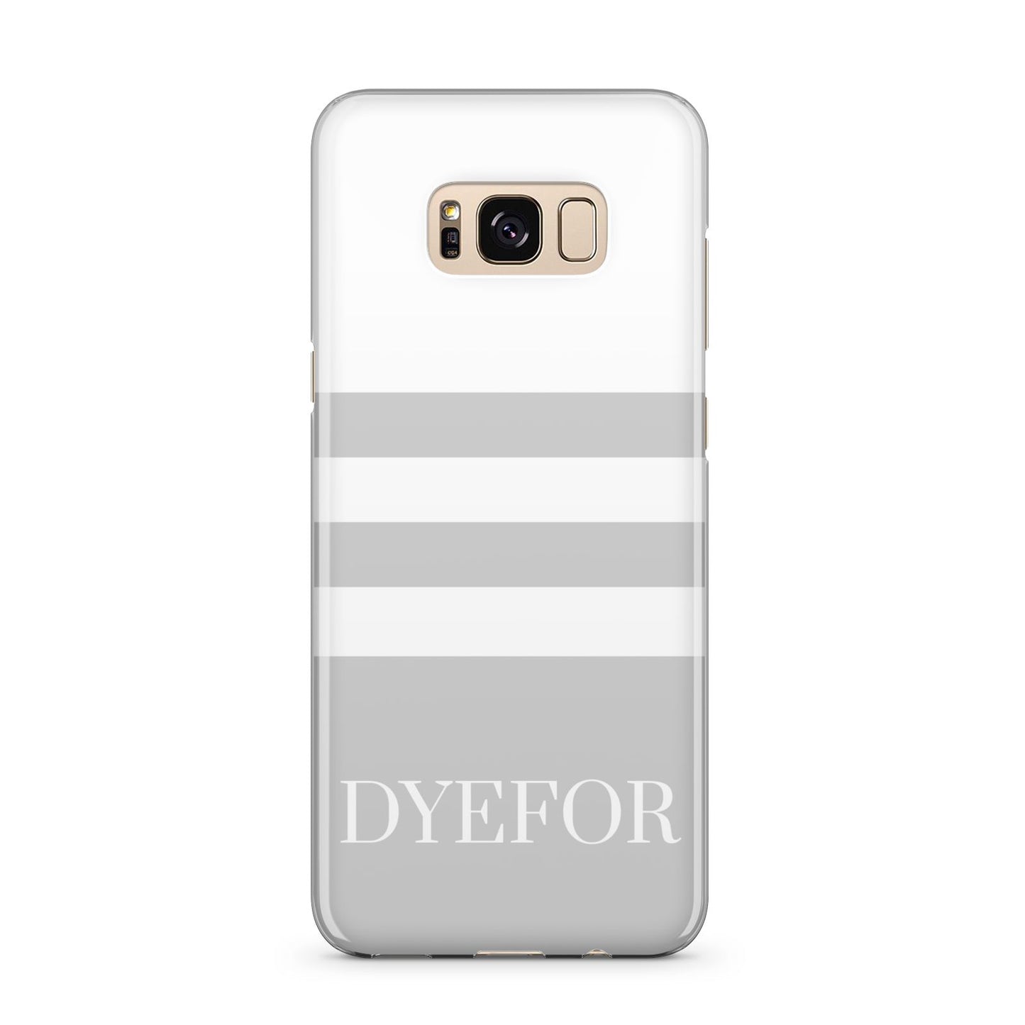 Stripes Personalised Name Samsung Galaxy S8 Plus Case