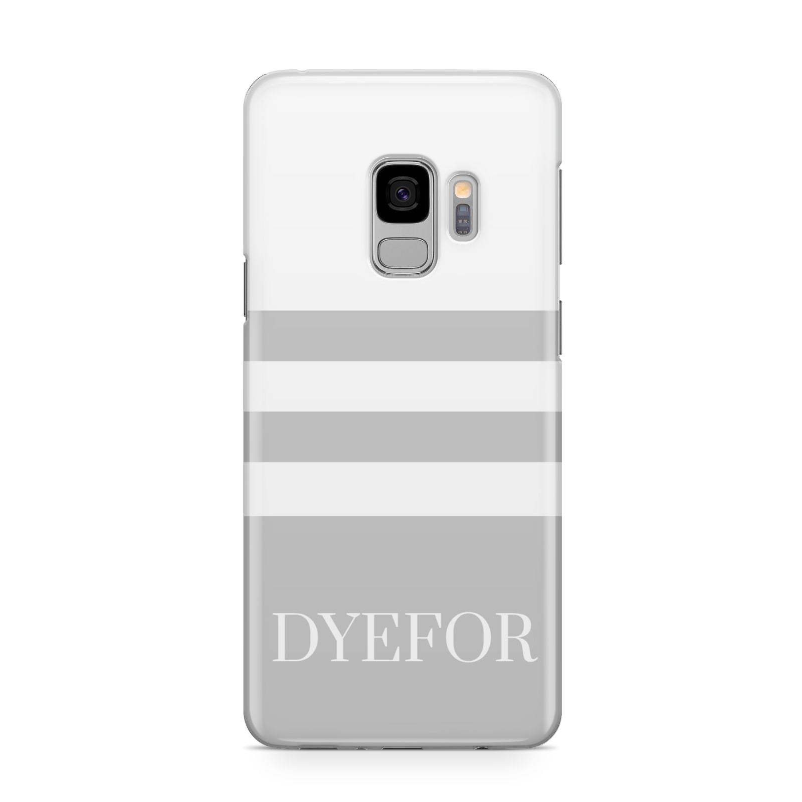 Stripes Personalised Name Samsung Galaxy S9 Case