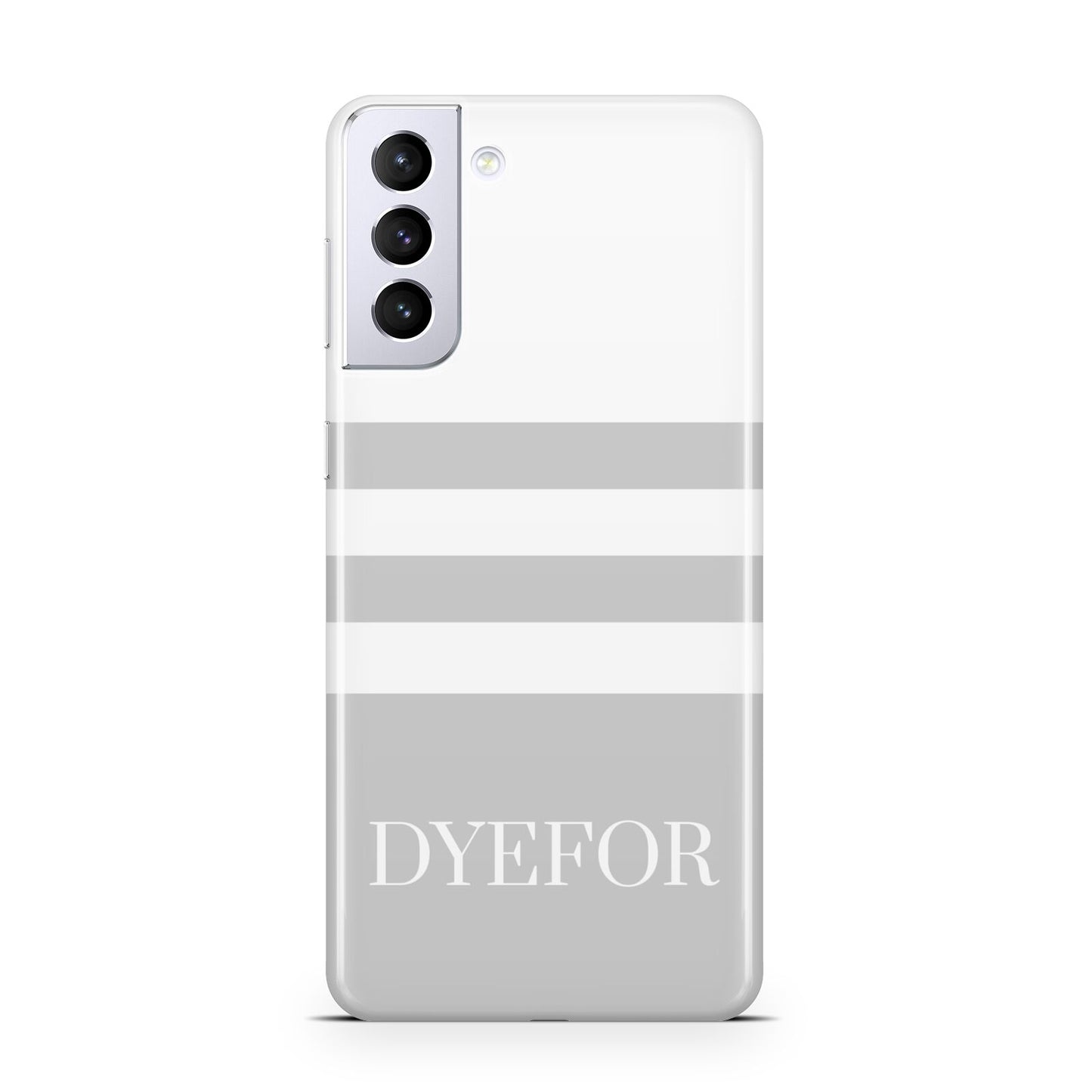 Stripes Personalised Name Samsung S21 Plus Phone Case