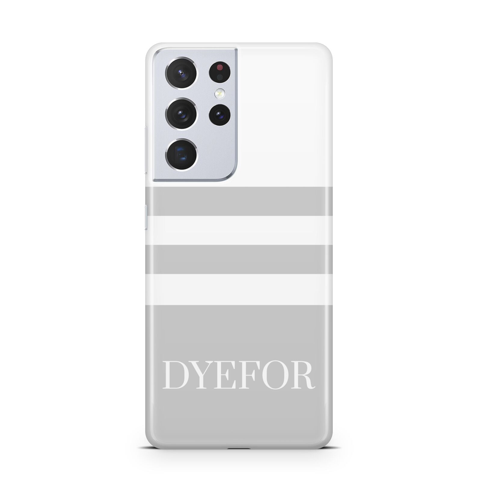 Stripes Personalised Name Samsung S21 Ultra Case