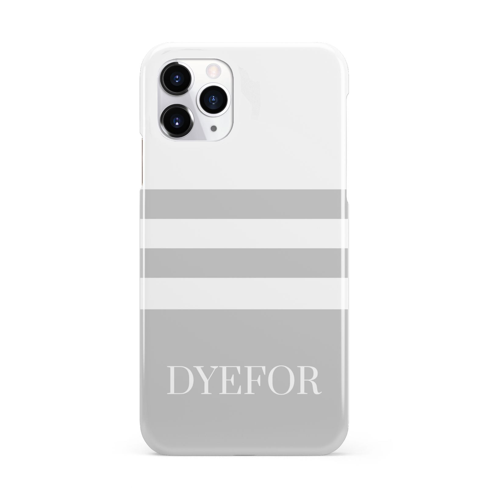Stripes Personalised Name iPhone 11 Pro 3D Snap Case