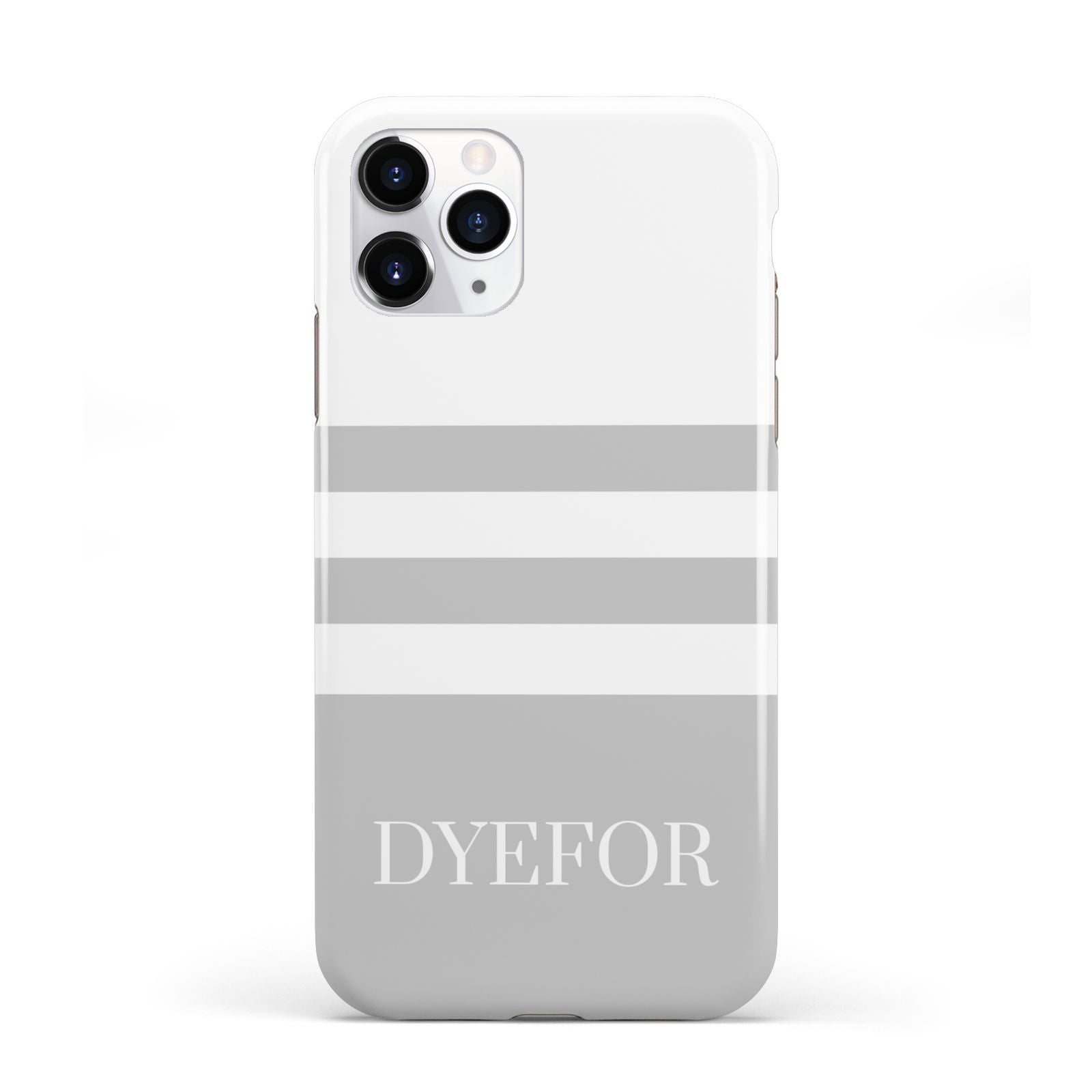 Stripes Personalised Name iPhone 11 Pro 3D Tough Case