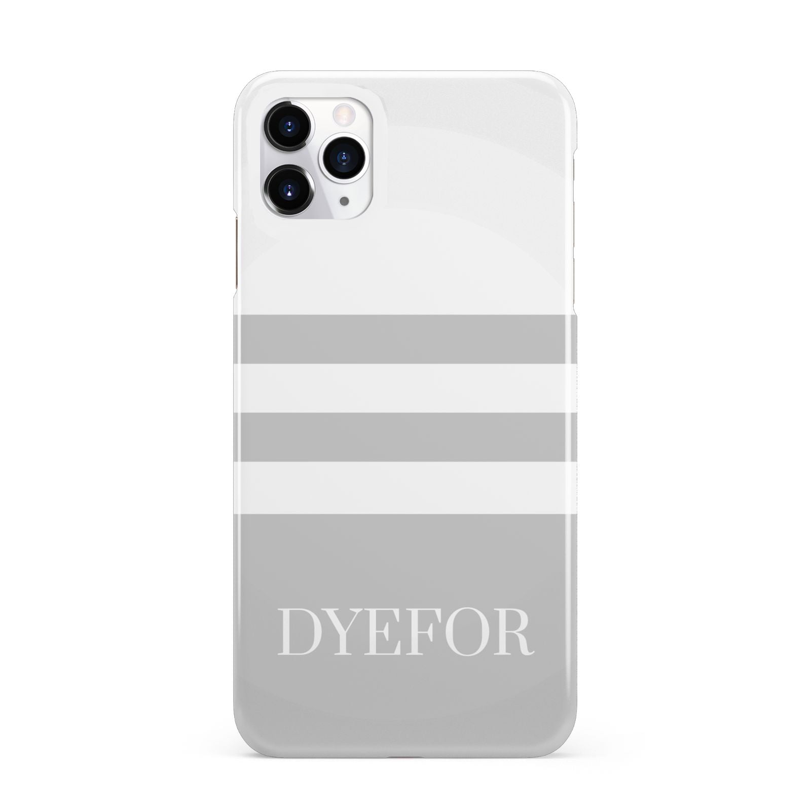 Stripes Personalised Name iPhone 11 Pro Max 3D Snap Case