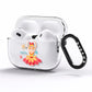 Sugarplum Nutcracker Personalised AirPods Pro Clear Case Side Image