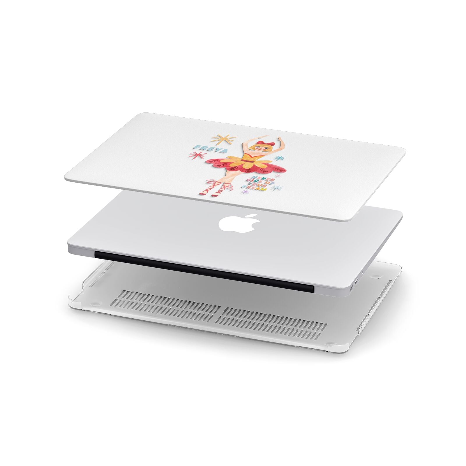 Sugarplum Nutcracker Personalised Apple MacBook Case in Detail