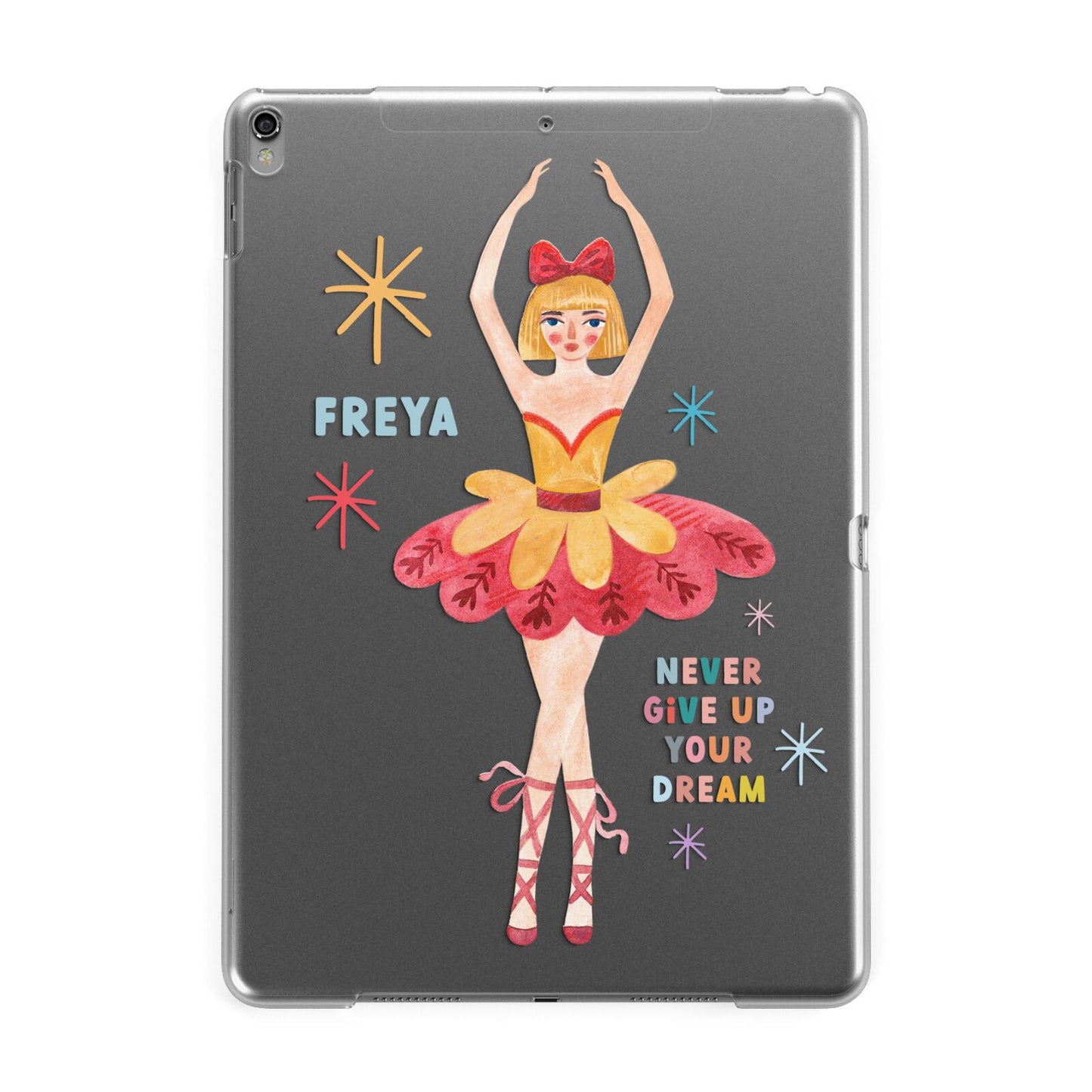 Sugarplum Nutcracker Personalised Apple iPad Grey Case