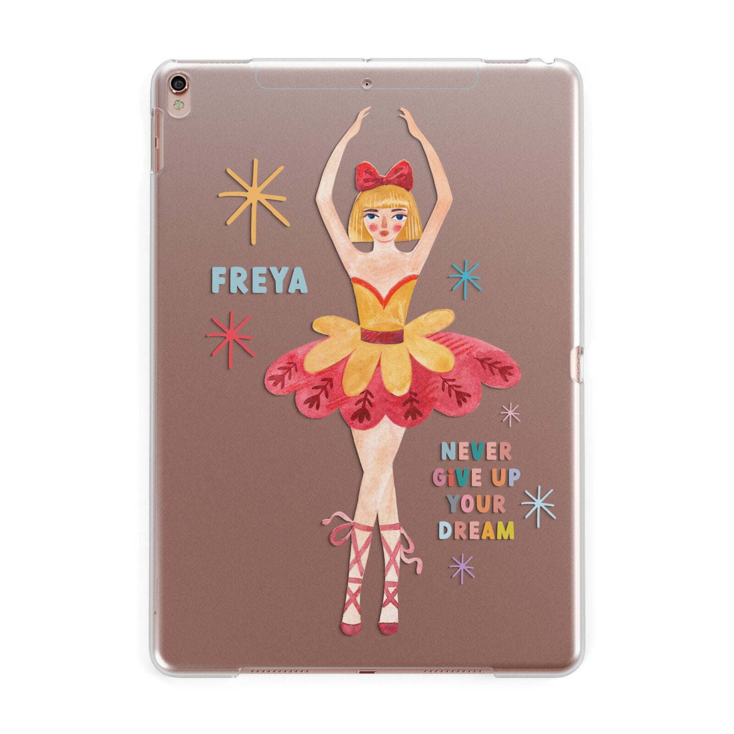Sugarplum Nutcracker Personalised Apple iPad Rose Gold Case