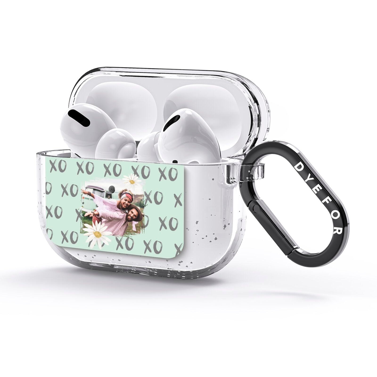 Summer Custom Photo AirPods Glitter Case 3rd Gen Side Image