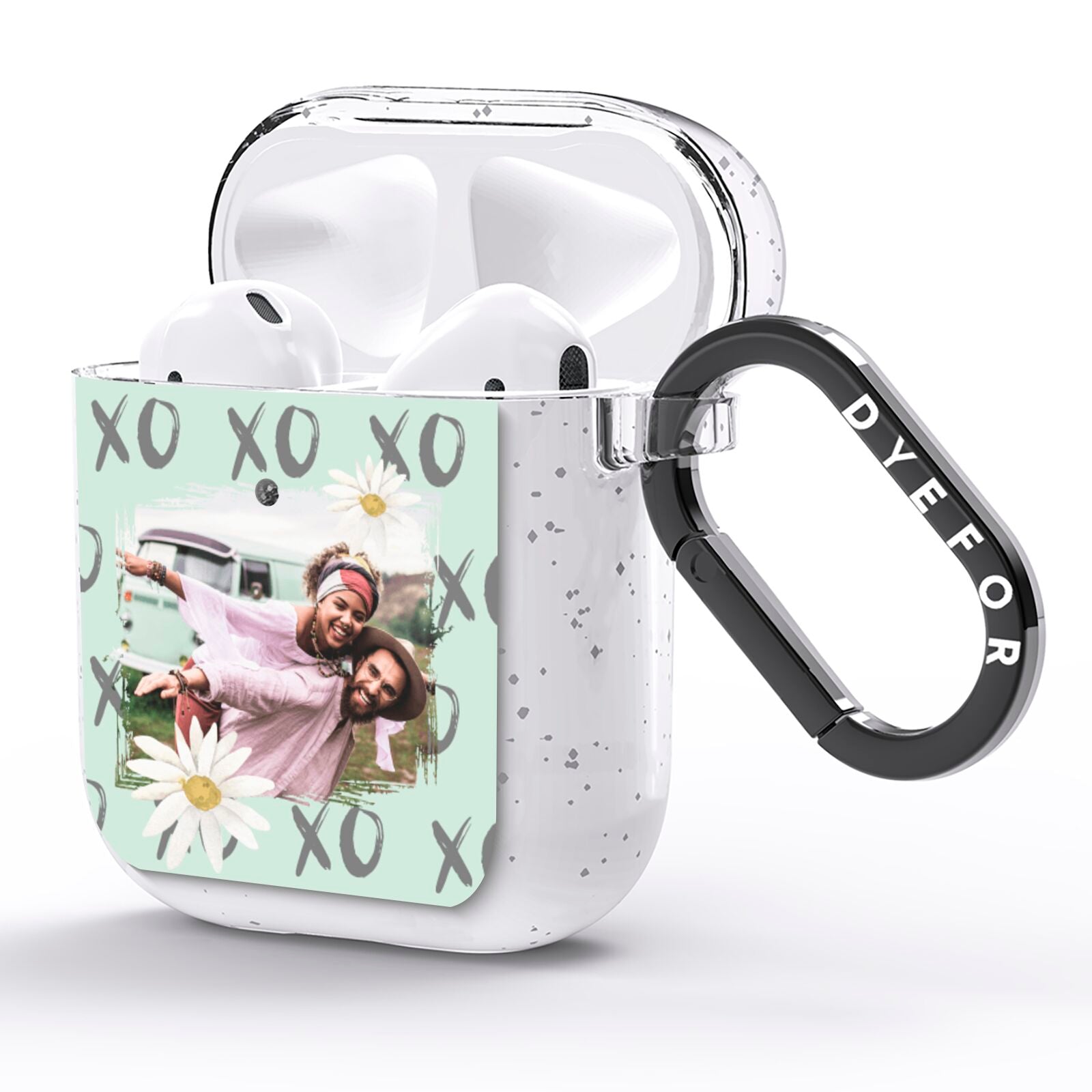 Summer Custom Photo AirPods Glitter Case Side Image