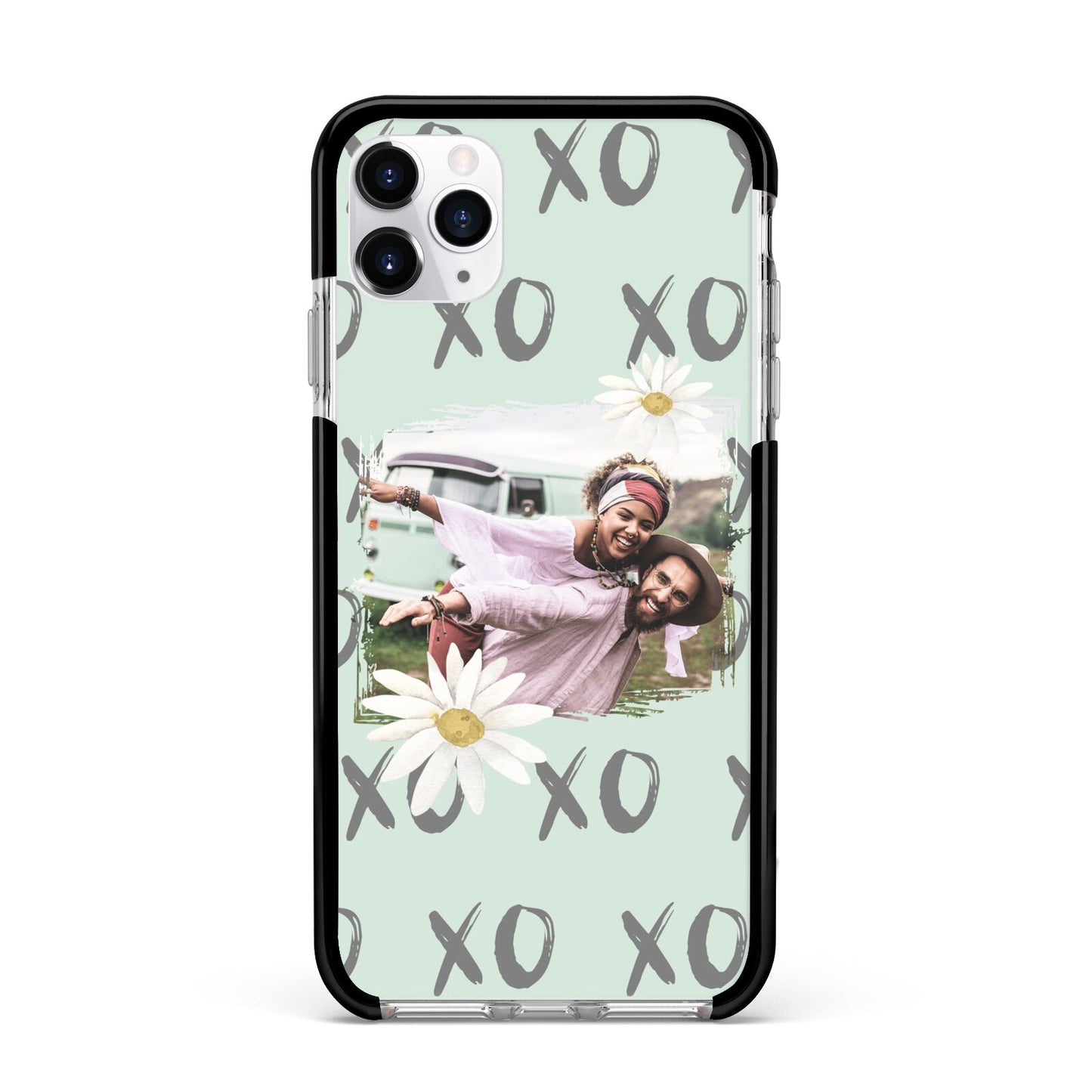 Summer Custom Photo Apple iPhone 11 Pro Max in Silver with Black Impact Case