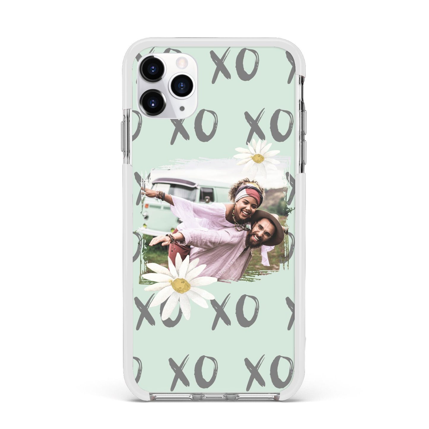 Summer Custom Photo Apple iPhone 11 Pro Max in Silver with White Impact Case