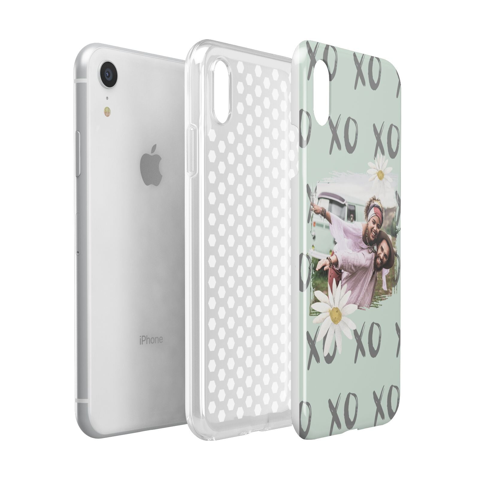 Summer Custom Photo Apple iPhone XR White 3D Tough Case Expanded view