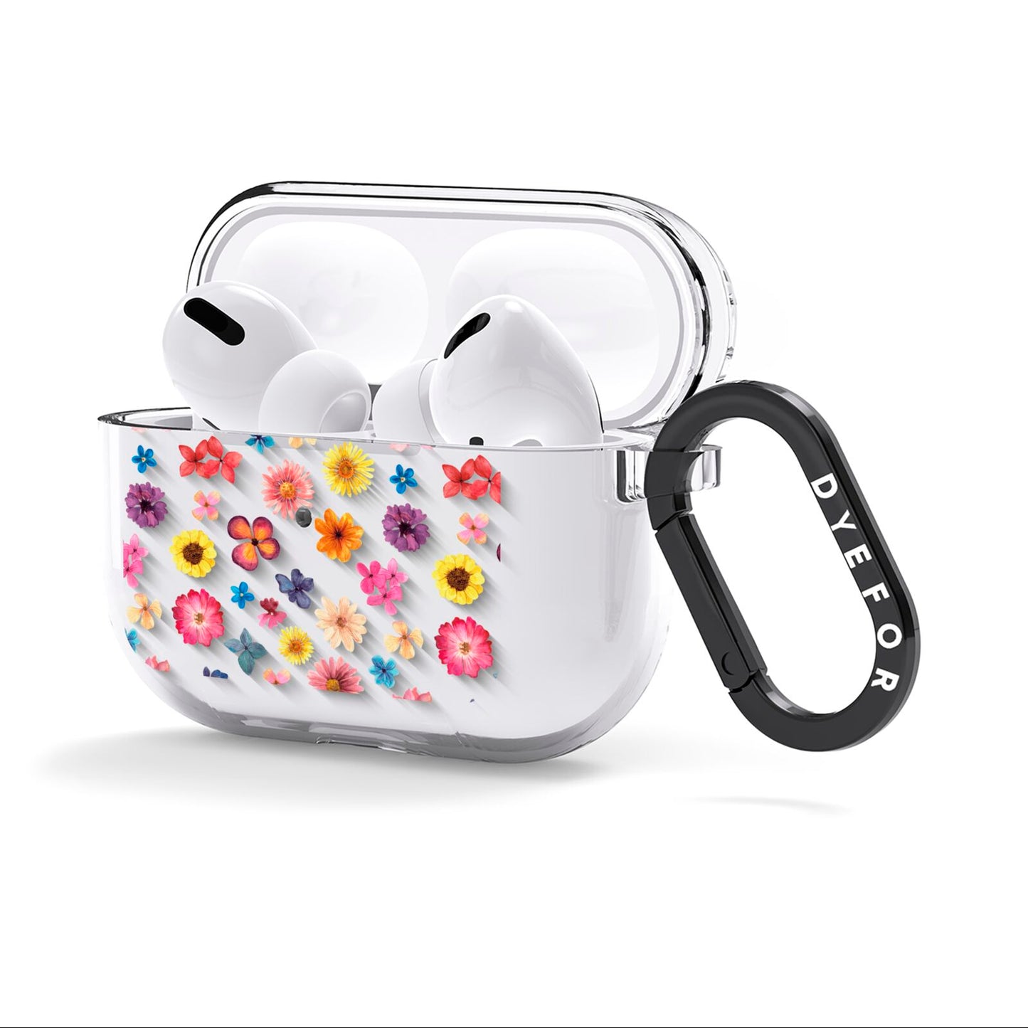 Summer Floral AirPods Clear Case 3rd Gen Side Image