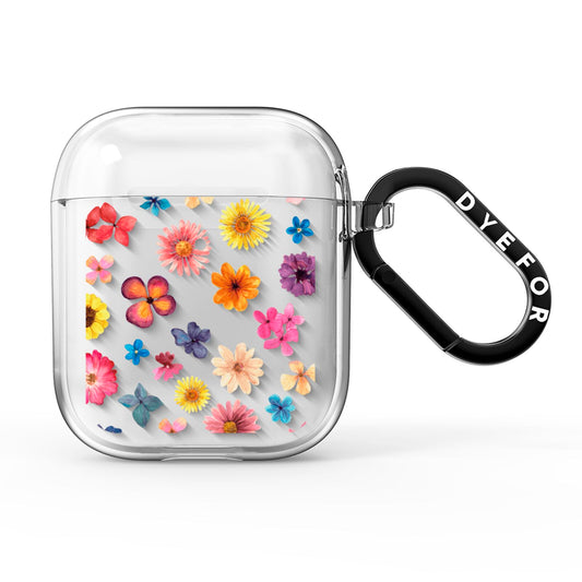 Summer Floral AirPods Clear Case