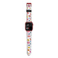 Summer Floral Apple Watch Strap Size 38mm with Red Hardware