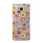 Summer Floral Samsung Galaxy A5 2016 Case on gold phone