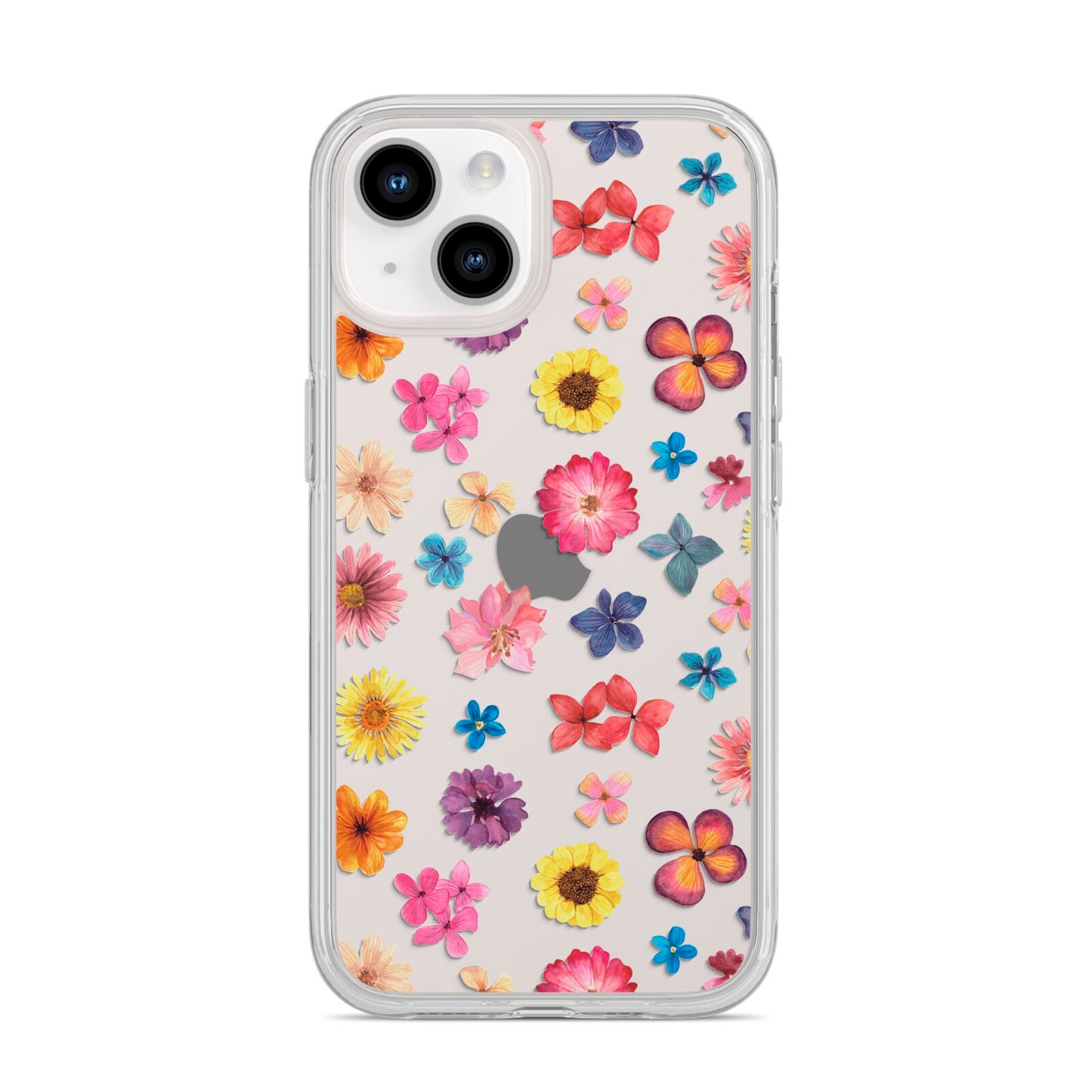 Summer Floral iPhone 14 Clear Tough Case Starlight