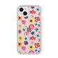 Summer Floral iPhone 14 Plus Clear Tough Case Starlight