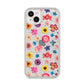Summer Floral iPhone 14 Plus Glitter Tough Case Starlight