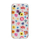 Summer Floral iPhone 8 Bumper Case on Silver iPhone