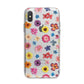 Summer Floral iPhone X Bumper Case on Silver iPhone Alternative Image 1