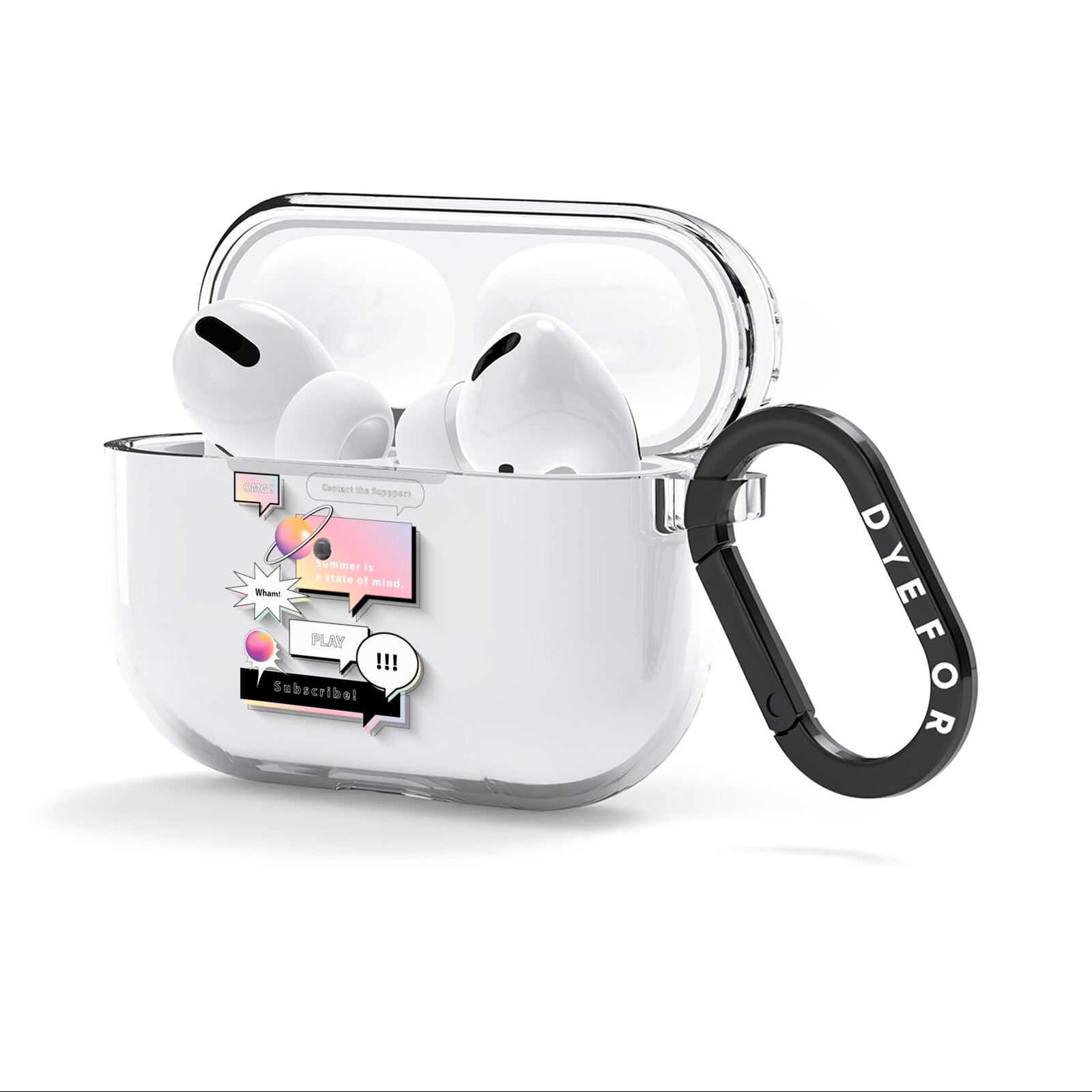 Summer Is A State Of Mind AirPods Clear Case 3rd Gen Side Image