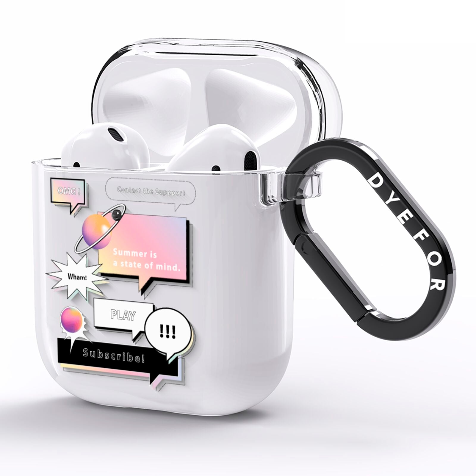 Summer Is A State Of Mind AirPods Clear Case Side Image