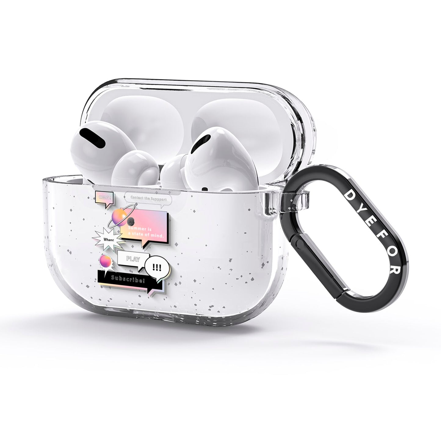 Summer Is A State Of Mind AirPods Glitter Case 3rd Gen Side Image