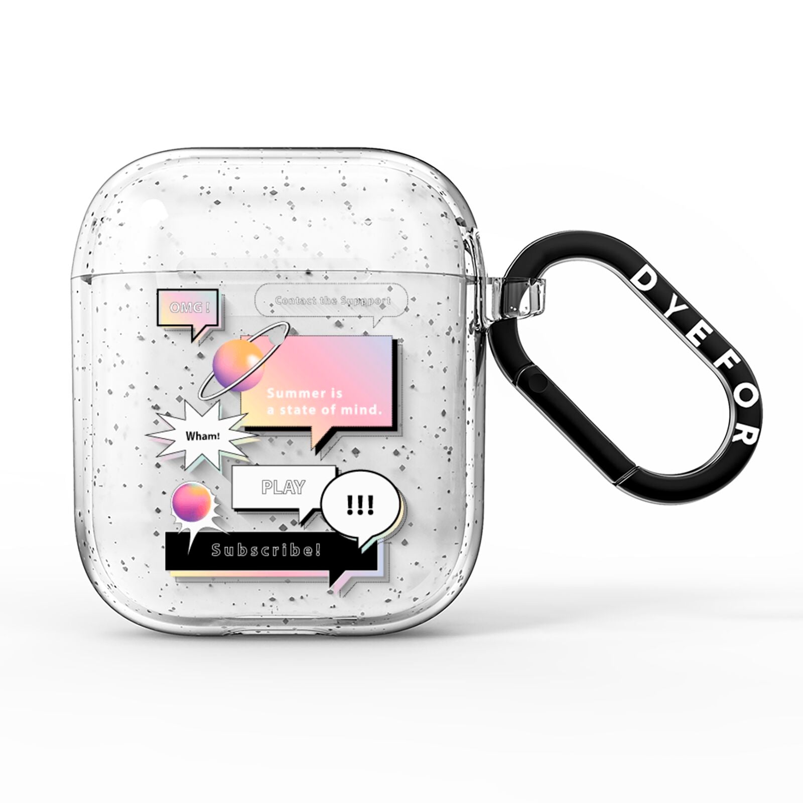 Summer Is A State Of Mind AirPods Glitter Case