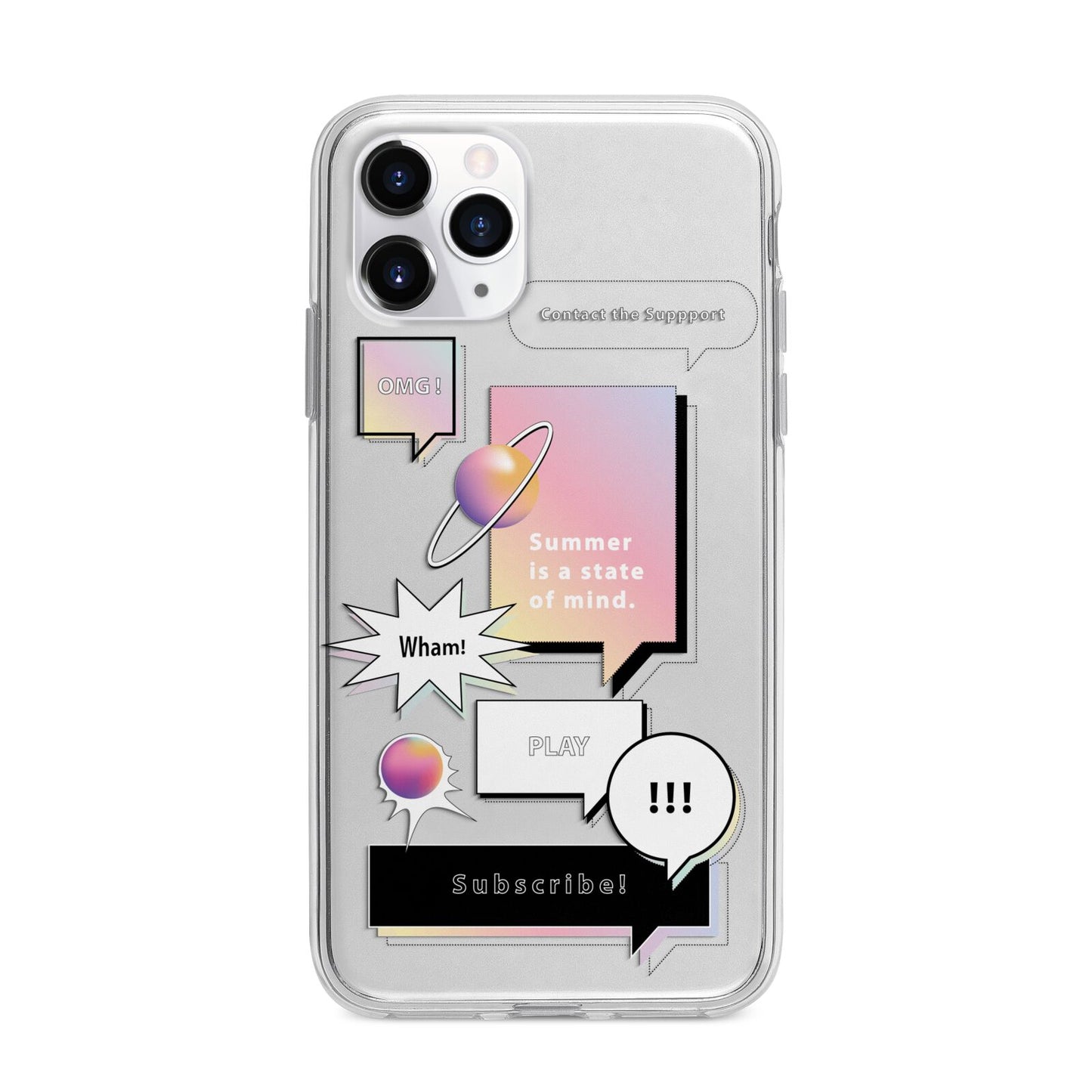 Summer Is A State Of Mind Apple iPhone 11 Pro in Silver with Bumper Case