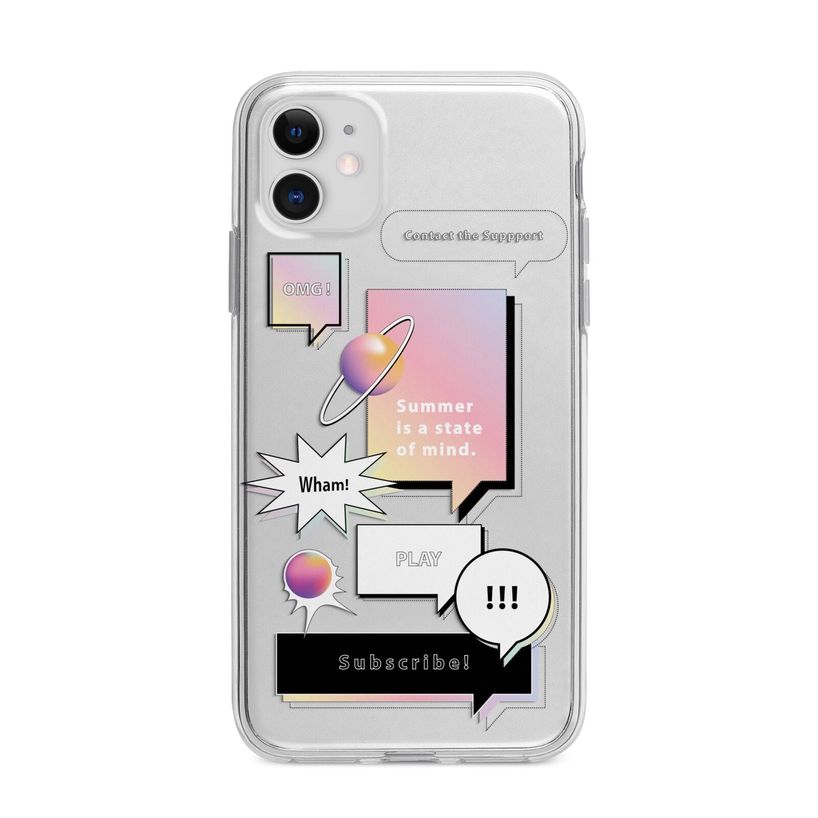 Summer Is A State Of Mind Apple iPhone 11 in White with Bumper Case