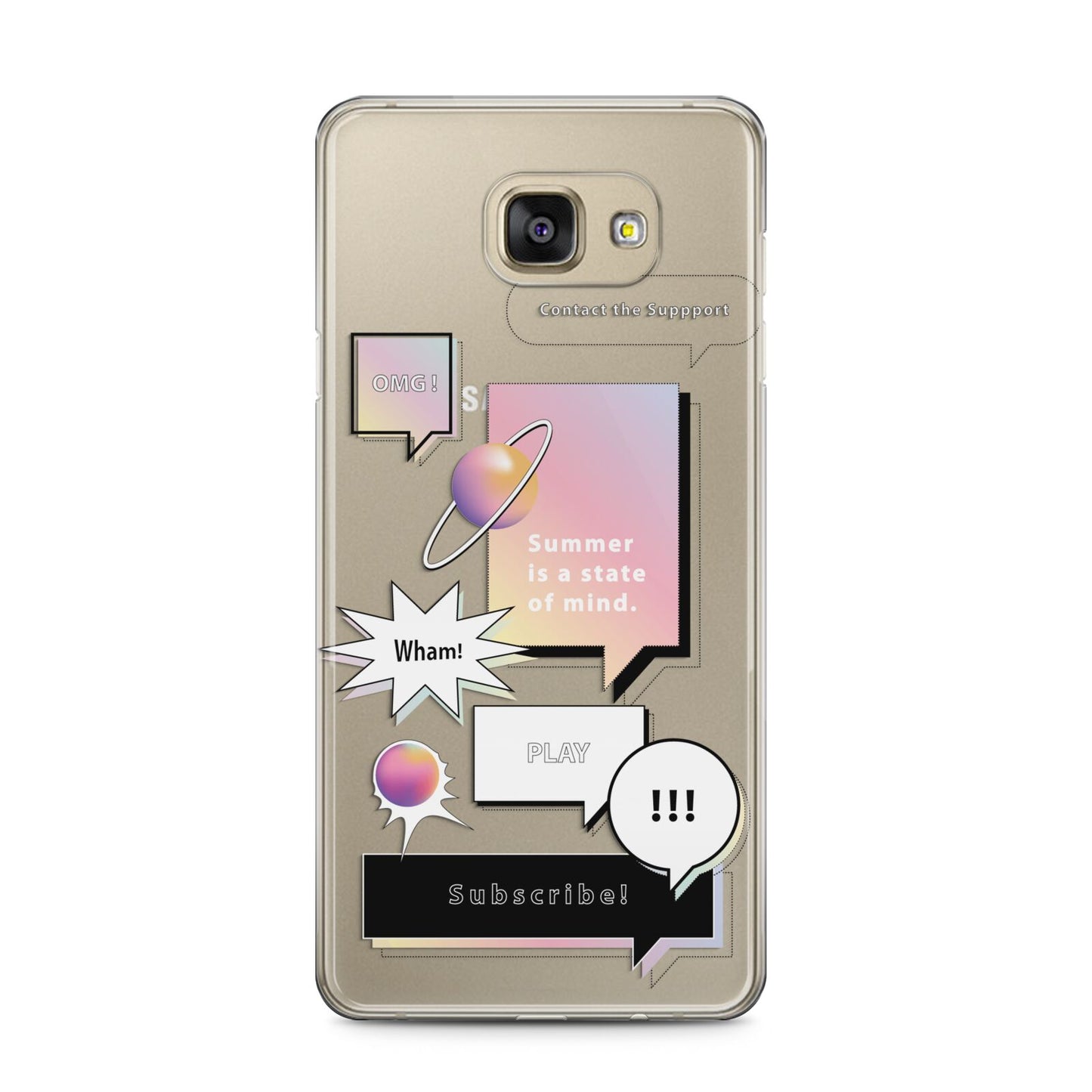 Summer Is A State Of Mind Samsung Galaxy A5 2016 Case on gold phone