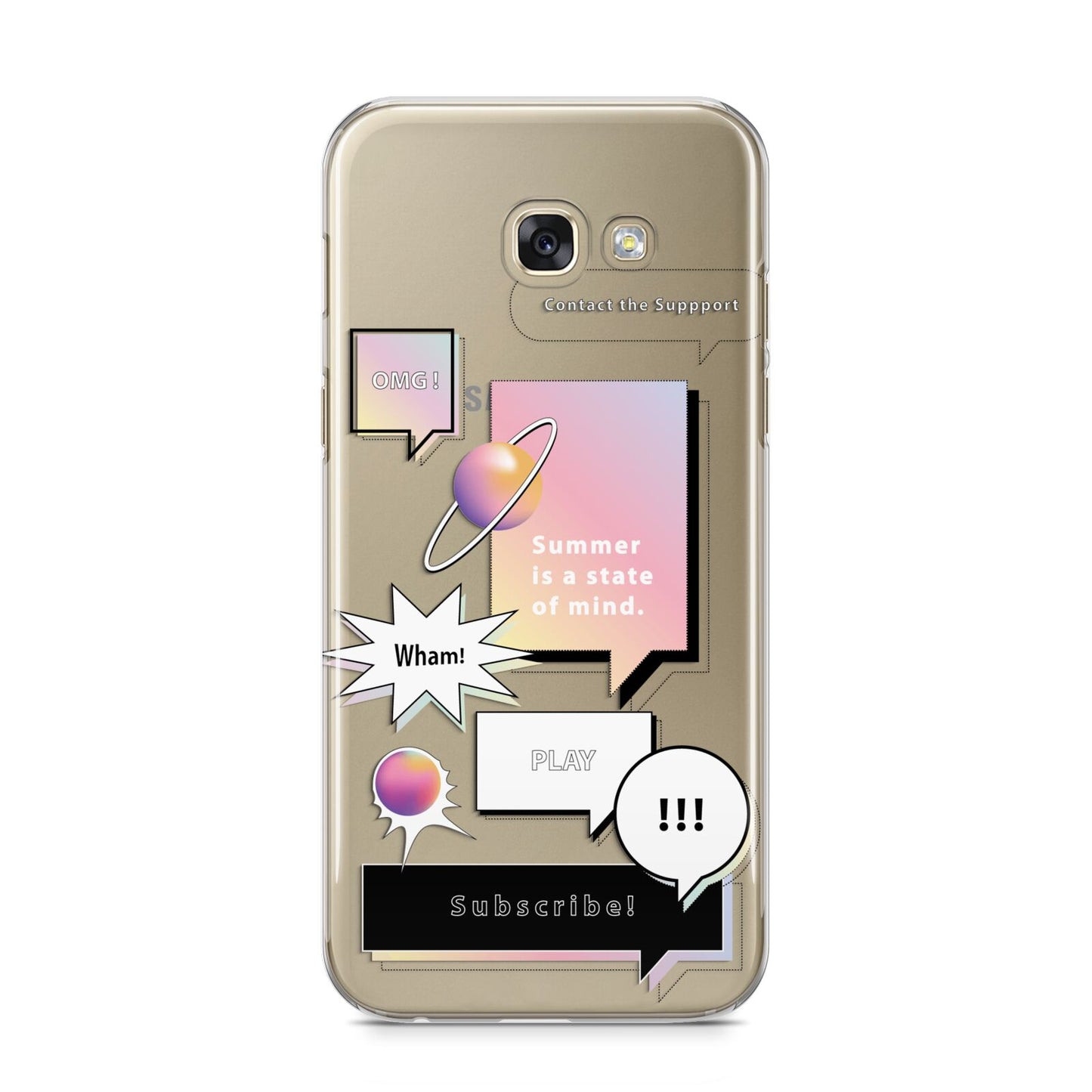 Summer Is A State Of Mind Samsung Galaxy A5 2017 Case on gold phone